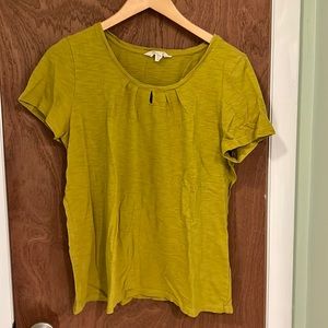 Seasalt Cornwall Appletree organic cotton short sleeve t-shirt top in catkin